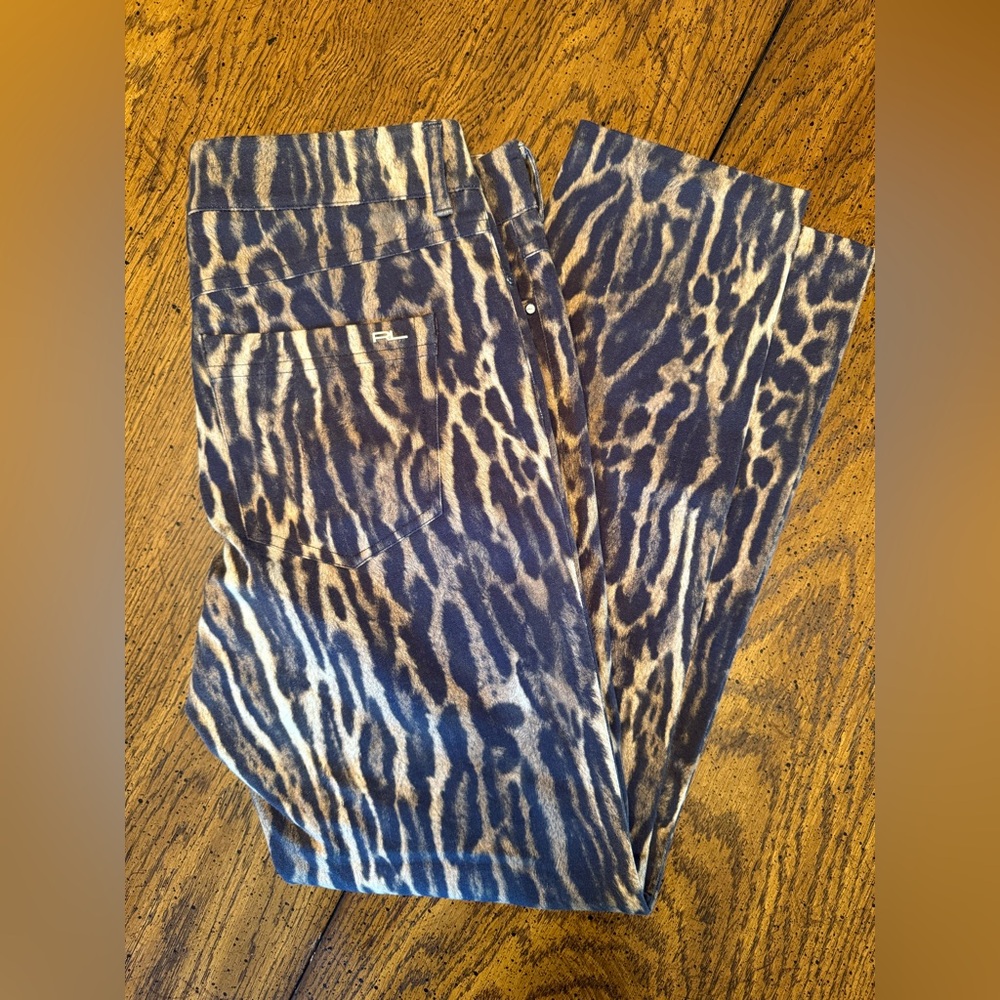 Women’s Polo Ralph Lauren Golf Leopard Print Pants Stretchy Size 6